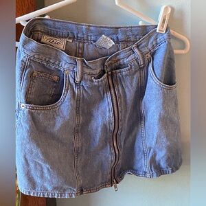 Light Jean Mini Skirt